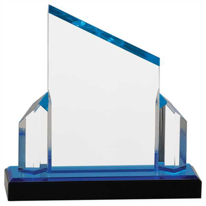 Picture of 7" x 7" Blue Beveled Post Impress Acrylic