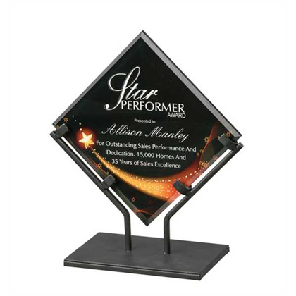 Picture of 10" Star Galaxy Acrylic Plaque with Iron Stand