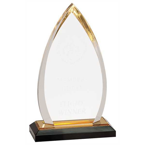 Picture of 8 3/4" Gold Oval Impress Acrylic