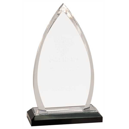 Picture of 8 3/4" Silver Oval Impress Acrylic