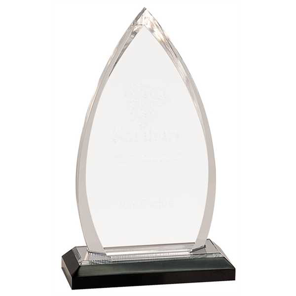 Picture of 8 3/4" Silver Oval Impress Acrylic