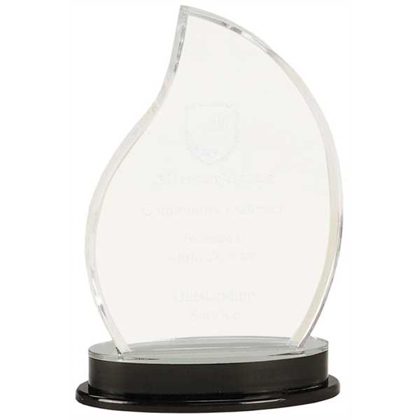 Picture of 8 1/4" Silver Flame Impress Acrylic