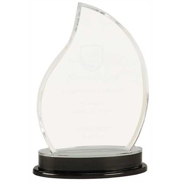 Picture of 8 1/4" Silver Flame Impress Acrylic