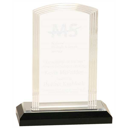 Picture of 7" Silver Step Arch Impress Acrylic