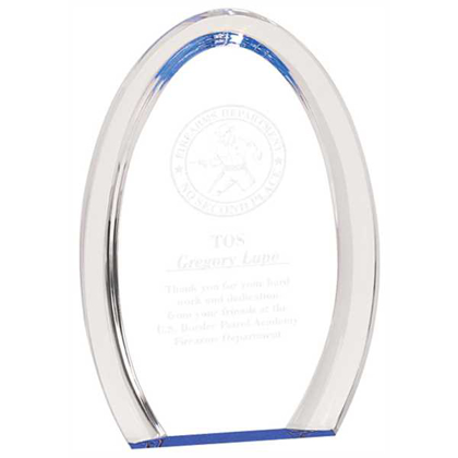 Picture of 7" Blue Oval Halo Acrylic
