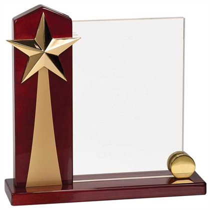 Picture of 9" x 8 1/2" Clear Rising Star Acrylic