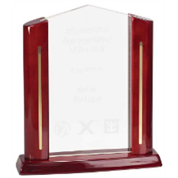 Picture of 8 1/2" Clear Rectangle Cathedral Acrylic