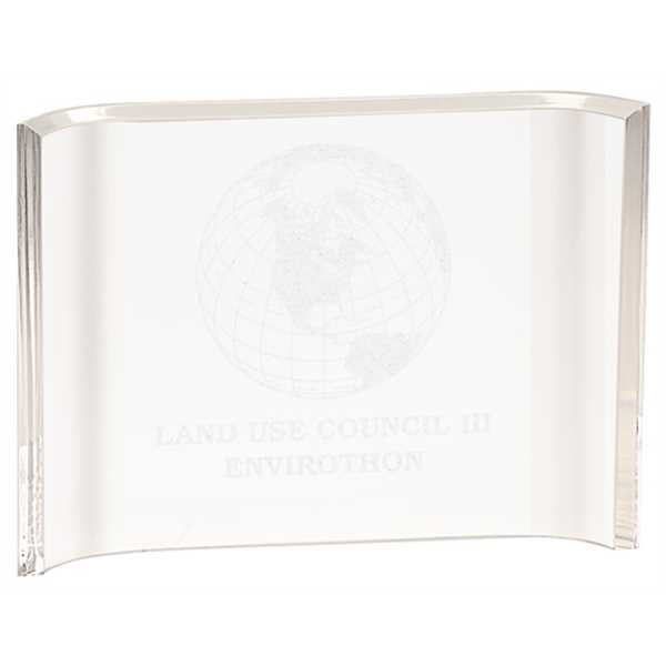 Picture of 7" x 5" Clear Acrylic Crescent