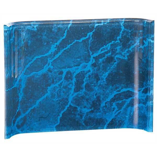 Picture of 8" x 6" Blue Marbleized Acrylic Crescent