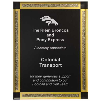 Picture of 7 x 9 Black Diamonds Acrylic Plaque