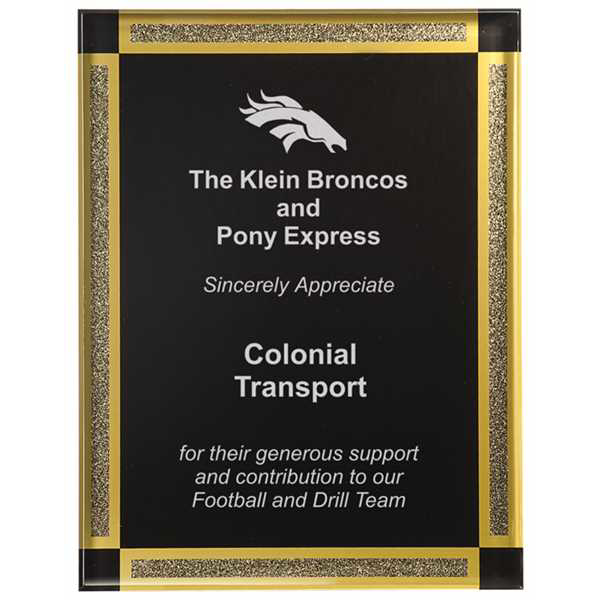 Picture of 7 x 9 Black Diamonds Acrylic Plaque
