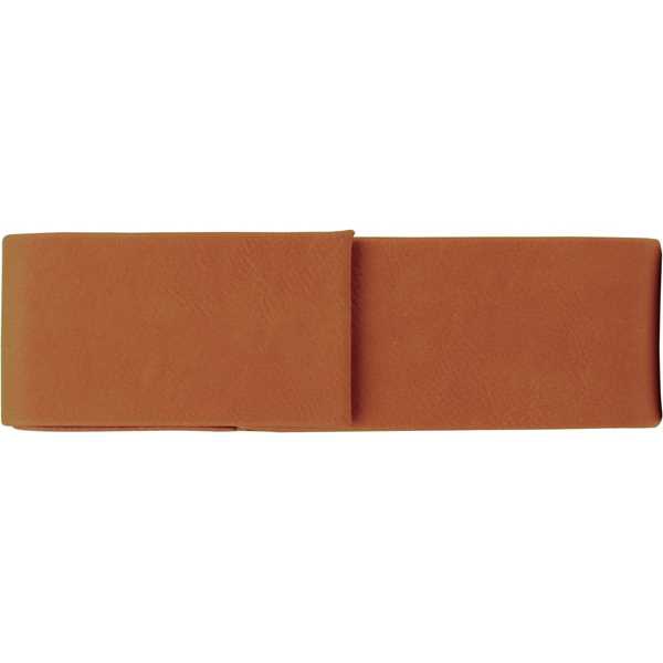 Picture of 6 1/2" x 2" Rawhide Laserable Leatherette Double Pen Case