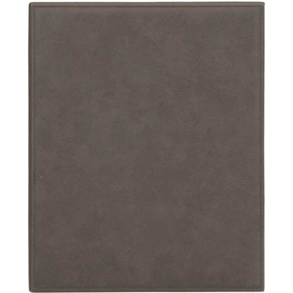 Picture of 10 1/2" x 13" Gray Laserable Leatherette Plaque