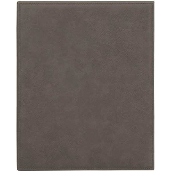 Picture of 10 1/2" x 13" Gray Laserable Leatherette Plaque