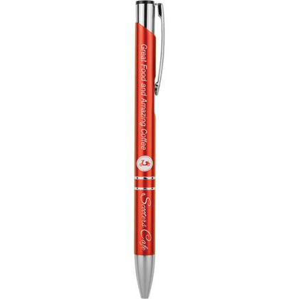 Picture of Red with Silver Trim Laserable Pen