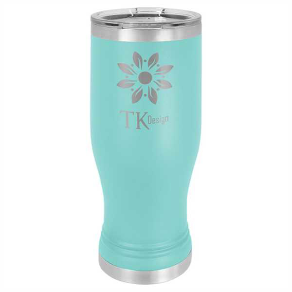 Picture of Teal 20 oz. Polar Camel Pilsner w/Clear Lid