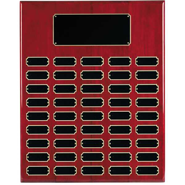 Picture of 45 Plate Rosewood Piano Finish Perpetual Plaque