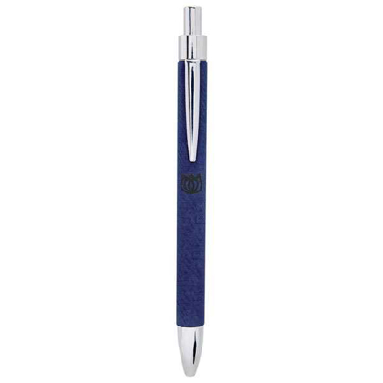 Picture of Blue Laserable Leatherette Pen