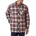 Picture of Men's Flannel Shirt Jacket with Quilt Lining