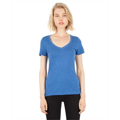 Picture of Ladies' 4.6 oz. Tri-Blend Deep V-Neck T-Shirt