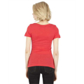 Picture of Ladies' 4.6 oz. Tri-Blend Scoop Neck T-Shirt