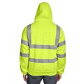Picture of Men's Hi-Vis Class 3 Lined Full-Zip Hooded Sweatshirt