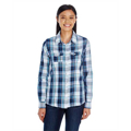 Picture of Ladies' Long-Sleeve Plaid Pattern Woven Shirt