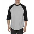 Picture of Adult 6.0 oz., 100% Cotton 3/4 Raglan T-Shirt