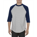 Picture of Adult 6.0 oz., 100% Cotton 3/4 Raglan T-Shirt