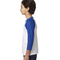 Picture of Youth CVC 3/4-Sleeve Raglan