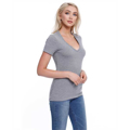 Picture of Ladies' Cotton V-Neck T-Shirt