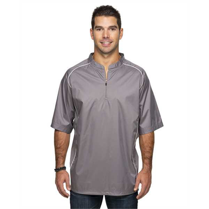 Picture of Adult Short Sleeve 1/4-Zip Poly Dobby Jacket