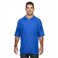 Picture of Adult Short Sleeve 1/4-Zip Poly Dobby Jacket