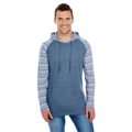 Picture of Adult Raglan Sleeve Striped Jersey Hooded T-Shirt