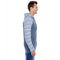 Picture of Adult Raglan Sleeve Striped Jersey Hooded T-Shirt