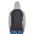 Picture of Adult Raglan Sleeve Striped Jersey Hooded T-Shirt