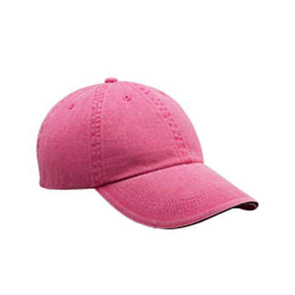 Picture of Adult Solid Low-Profile Sandwich Trim Twill Cap