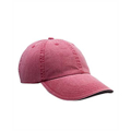 Picture of Adult Solid Low-Profile Sandwich Trim Twill Cap