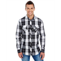 Picture of Men's Long-Sleeve Plaid Pattern Woven Shirt