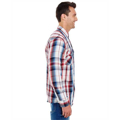 Picture of Men's Long-Sleeve Plaid Pattern Woven Shirt