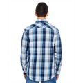 Picture of Men's Long-Sleeve Plaid Pattern Woven Shirt