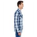 Picture of Men's Long-Sleeve Plaid Pattern Woven Shirt