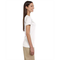 Picture of Ladies' 4.4 oz., 100% Organic Cotton Short-Sleeve V-Neck T-Shirt
