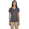 Picture of Ladies' 4.4 oz., 100% Organic Cotton Short-Sleeve V-Neck T-Shirt
