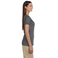 Picture of Ladies' 4.4 oz., 100% Organic Cotton Short-Sleeve V-Neck T-Shirt