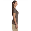 Picture of Ladies' 4.4 oz., 100% Organic Cotton Short-Sleeve V-Neck T-Shirt