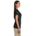 Picture of Ladies' 4.4 oz., 100% Organic Cotton Short-Sleeve V-Neck T-Shirt