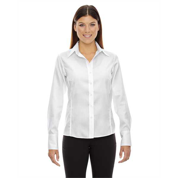Picture of Ladies' Legacy Wrinkle-Free Two-Ply 80's Cotton Jacquard Taped Shirt