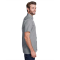 Picture of Mens Microcheck Gingham Short-Sleeve Cotton Shirt