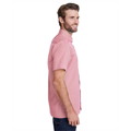 Picture of Mens Microcheck Gingham Short-Sleeve Cotton Shirt